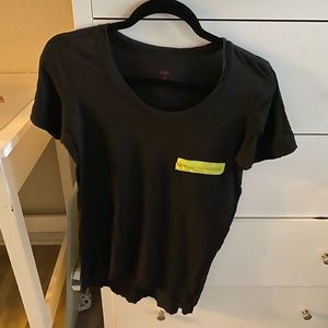 LNA t shirt with zip details